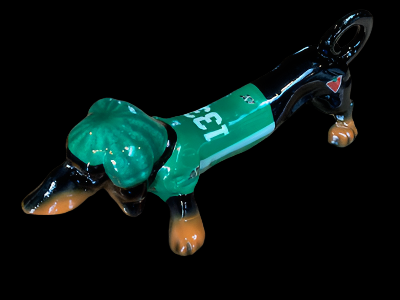 Riders fan- Cast iron dog