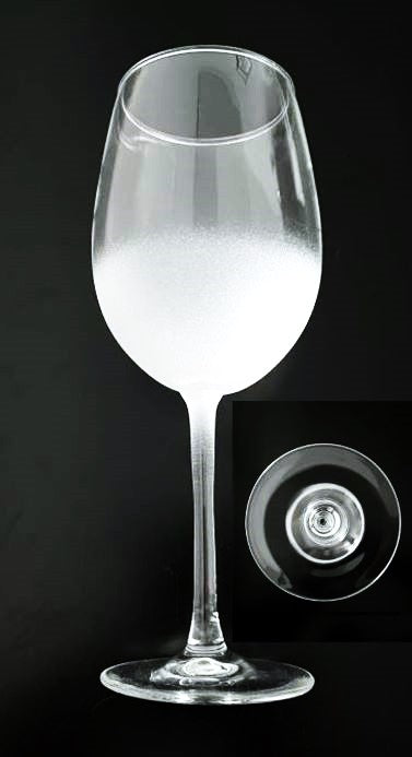 16 Oz frosted wine glass